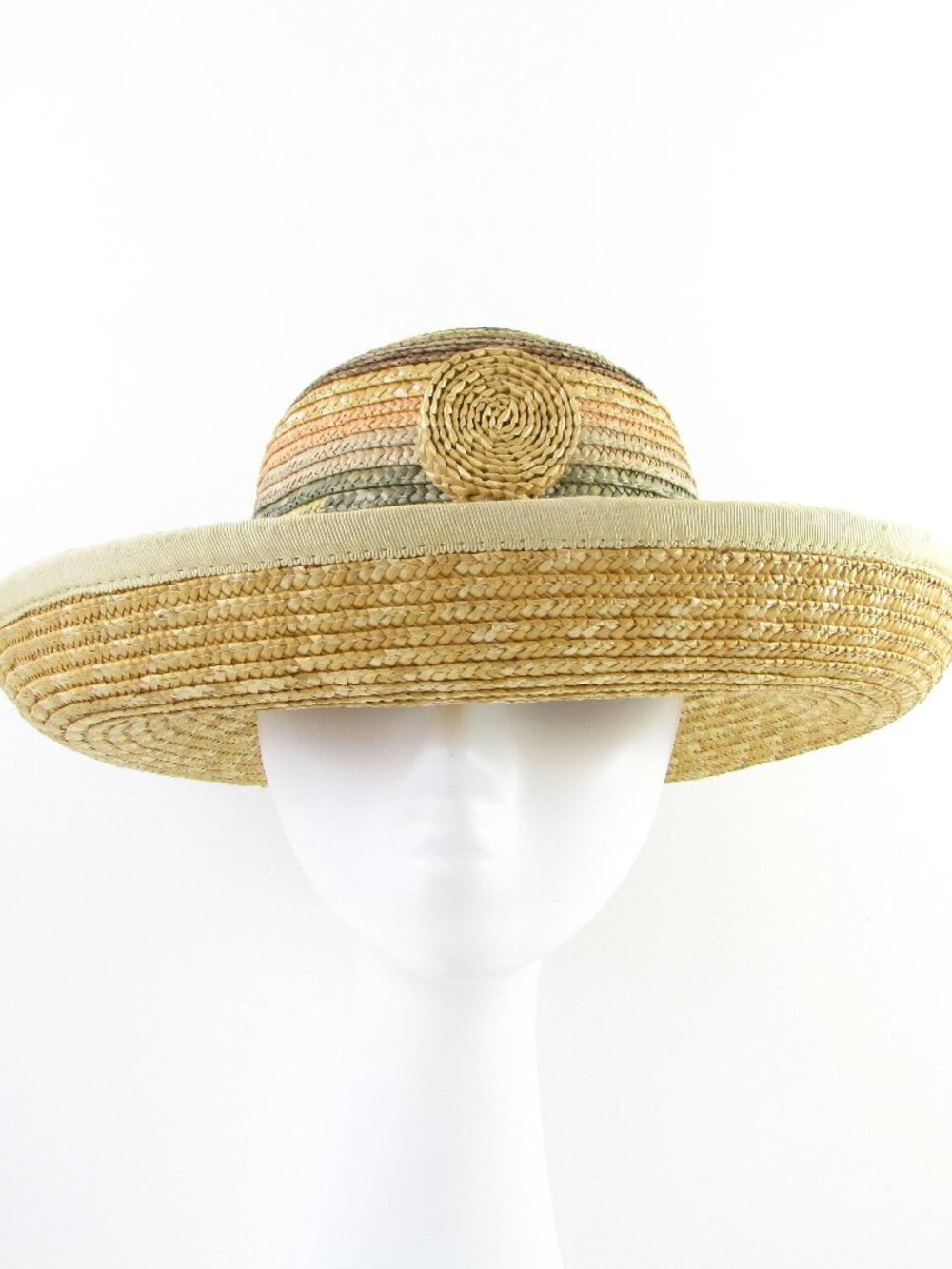 Vintage women's Wide Brim Straw Hat